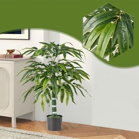 Plantă artificială bambus, 1 m, set 2 bucăți
