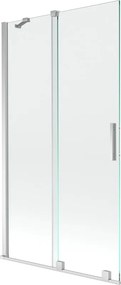Mexen Velar paravan de baie, 2 uși glisante, 100 x 150 cm, transparent, crom - 896-100-000-01-01
