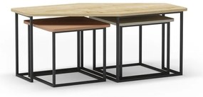 Măsuțe de cafea 3 buc. 60x111,5 cm Zoya – Marckeric