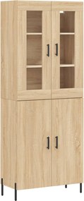 vidaXL Dulap înalt, stejar sonoma, 69,5x34x180 cm, lemn compozit