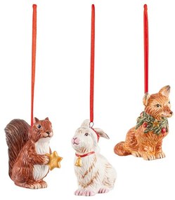 Decorațiuni de agățat de Crăciun, animale de pădure, 3 buc, colecția Nostalgic Ornaments - Villeroy & Boch