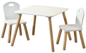 Kesper 17712 Masă pentru copii și 2 scaune White