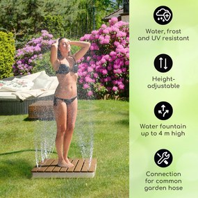 Sumatra Breeze, SQ, duș de grădină, WPC, aluminiu, 70 x 55, pătrată