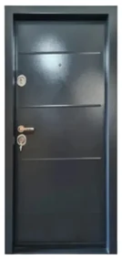 Usa metalica de exterior cu izolatie si vizor Novo Doors NDM02 ,deschidere stanga dreapta, 1 yala, dimensiuni multiple,tabla 1.2 mm, balamale si