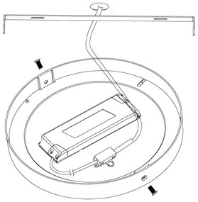 Eglo 98293 - Plafonieră LED dimabilă FUEVA-A, 20W, 230V + telecomandă