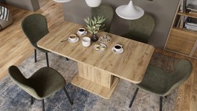 Mazzoni ASTON MINI-Z Stejar Craft Auriu - MĂSUȚĂ DE CAFEA MODERNĂ EXTENSIBILĂ REGLABILĂ PE ÎNĂLȚIME MASĂ TRANSFORMABILĂ
