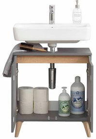 Dulap gri sub chiuvetă 60x53 cm Set 357 - Pelipal