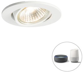Spotlight inteligent încastrat alb inclinabil cu WiFi GU10 - Cisco
