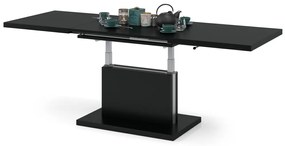 Mazzoni ASTON Negru Mat - MĂSUȚĂ EXTENSIBILĂ MODERNĂ MĂSUȚĂ DE CAFEA