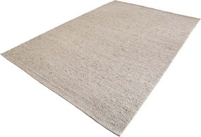 Covor WOOL XXL 350x240cm gri argintiu din lana