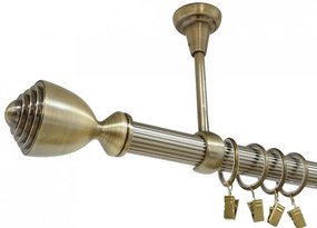 Galerie tavan simpla PALACIO STRIAT /25 - aur antic (Alege marime: 180 cm)
