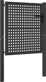 vidaXL Poartă de grădină antracit 100x100 cm oțel