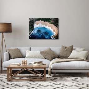 Tablou pe sticlă cu plaja Nusa Penida, Indonesia (70x50 cm)