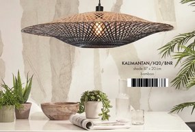 Lustra/Pendul eco din bambus Kalimantan 87cm nat/bl