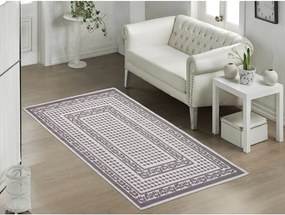 Covor din bumbac Vitaus Olivia, 80 x 200 cm, taupe