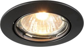 Spot încastrat inteligent negru, înclinabil, cu Wifi GU10 - Edu