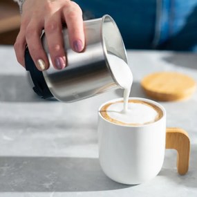 La mâna a doua: Rasnita de cafea cu aparat de spumat lapte First Austria FA-5486-1, 200 W, 70 g, 2 viteze, 2 lame, Inox