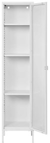 Vitrină albă din metal 40x180 cm Brisbane – House Nordic