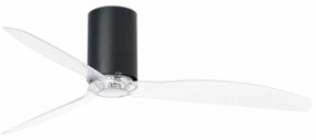 Ventilator cu telecomanda MINI TUBE M DC SMART negru mat/transparent