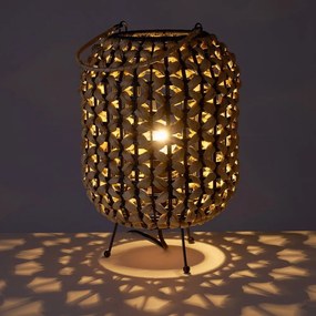 Veioză negru/natural (înălțime 30 cm) – Casa Selección
