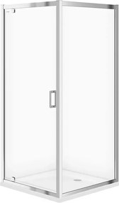 Cabina de dus patrata Cersanit Arteco cu usa pivotanta 90x90 crom
