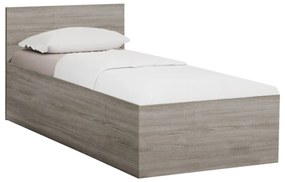 Pat de o persoana stejar trufat, SOFIA 90 x 200 cm Saltele: Cu saltele Coco Maxi 19 cm, Lamele de pat: Cu lamele drepte