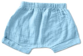 Pantaloni scurti din muselina dubla Kidizi Zuma sky