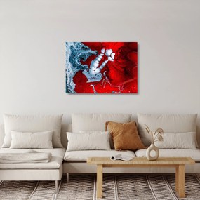 Tablou pe sticlă cu pete abstarcte (70x50 cm)