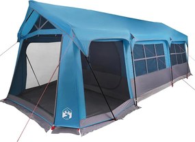 vidaXL Cort de Familie Albastru și Gri 620 x 322 x 240 cm Poliester