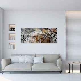 Tablou - Siluetă copac (120x50 cm)