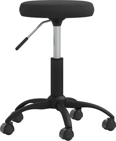 vidaXL Taburet de masaj, negru, catifea