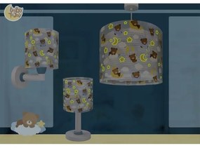 Dalber 41579T - Lampă de perete pentru copii BABY TEDDY, 1xE27/15W/230V, albastră