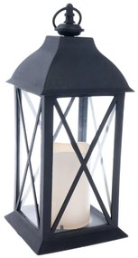 Lanterna cu lumânare LED Dalma, 14 x 30,5 x 14 cm,alb cald, plastic