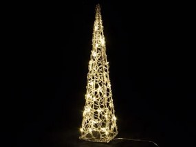 Instalație pirămidă de Crăciun, 60 cm - alb cald