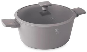 Oală cu capac 28 cm, 6.1L – Berlinger Haus Taupe Collection BH 8102, strat titan, potrivită pentru toate tipurile de plite și rețete