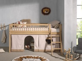 Set FORREST OAK este format dintr-un Pat copii matrimonial (90 x 200 cm) și un set textil asortat.