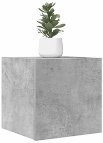 vidaXL Dulapuri TV montaj pe perete, 2 buc., gri beton, 30,5x30x30 cm