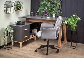 Masă PC Syra XL (antracit + stejar wotan). 1039583