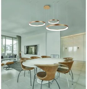 Lustră LED dimabilă pe cablu Azzardo AZ5023 AGNES LED/60W/230V d. 78 cm auriu