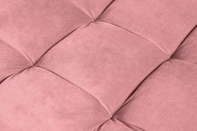 Taburete elegant Cozy Velvet 80cm, catifea roz