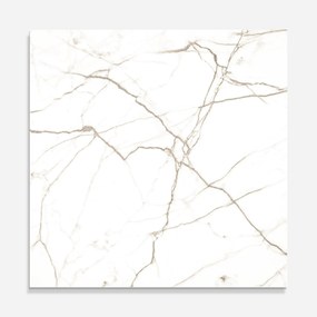 Panou Sticla Bucatarie, 100x100cm, Protectie aragaz, Antistropi, Termorezistent, Abstracte, Marble, White Brown Lines Marble