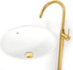 Robinet pentru lavoar Rea Lungo Ortis Gold