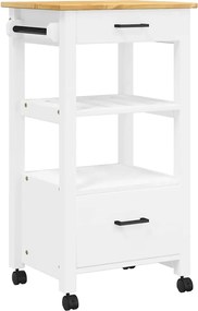 vidaXL Cărucior de bucătărie „MONZA”, 48x40x88,5 cm, lemn masiv de pin