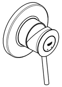 GROHE 29048000 - Baterie de duș BAUCLASSIC, crom lucios