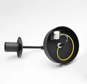 Lampă de perete MOON 1xE27/15W/230V negru