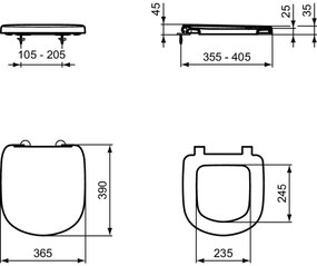 Capac wc soft close duroplast Ideal Standard Tempo