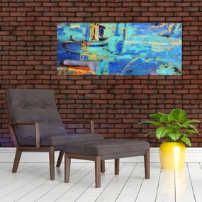 Tablou - pictură abstractă în ulei (120x50 cm)