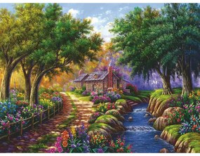 PUZZLE CASUTA LANGA RAU, 1500 PIESE - RAVENSBURGER (RVSPA17109)