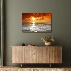 Tablou cu apus de soare din Corsica (90x60 cm)