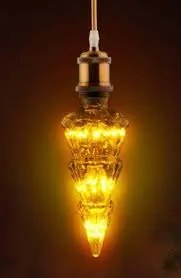 Bec LED 2W E27 Galben PINE HOROZ